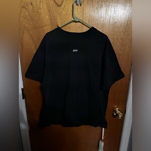 Off-White Black Floral T-Shirt